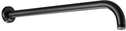 ROCA Bras de douche mural 400mm pour douche de tête, Noir mat