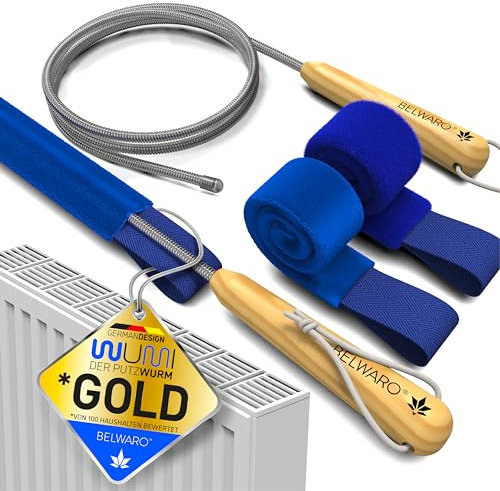 NEU! Heizkörper Reinigungsbürste WUMI mit 2 extralangen Mikrofaser Schläuchen, super flexibel & waschbar/blitzschnelle Reinigung