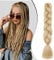 Dcbaboo Braids Extensions Kunsthaar zum Einflechten 1 Stücke Braiding Hair Kanekalon Haare zum Einflechten Haarverlängerung Zöpfe Afro Crochet Box Braids Hair Flechten 100g, Natürliches Blond