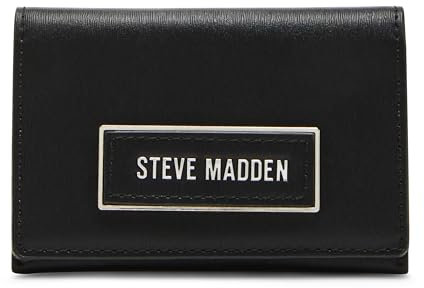 Steve Madden Damen Bmicro Small Bifold Wallet, Schwarz, Einheitsgröße