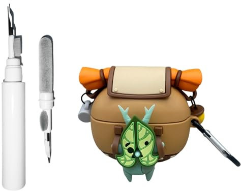TSVSXS Süße Korok-Hülle, kompatibel mit Bose-Ultra-offenen Ohrhörern mit Schlüsselanhänger, Anime-Silikon-Yaha-Schutzhülle für Bose Ultra-Offen, mit Reinigungsset