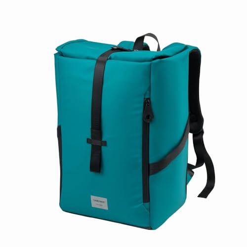 Cabin Max ISEO 40 x 20 x 25 Rolltop-Rucksack, Handgepäck, passend für Ryanair-Untersitz-Kabinentaschen (recyceltes RPET, Blaugrün)