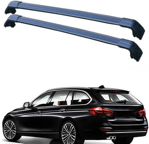 Dachträger-Querstangen Dachträger Dachgepäckträger für BMW 3-Series E91 Estate, 2004-2012 Dachträger aus Aluminium 2 Stücke,B
