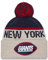 New Era New York Giants NFL 2024 Sideline Historic Sport Knit Beige Blau Bommelmütze - One-Size
