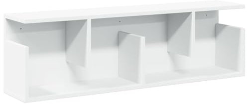 vidaXL Armoire Murale 100x20x30 cm Blanc Bois d'ingénierie