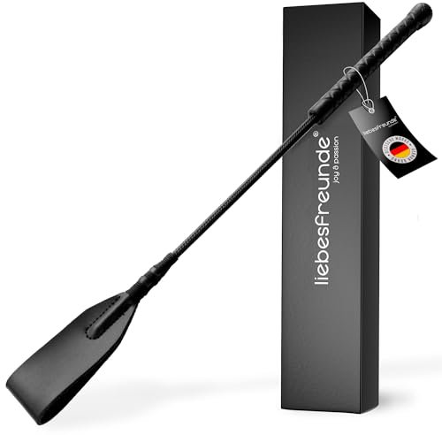 Liebesfreunde® Peitsche für heiße BDSM Abenteuer I SM Gerte Sex Spielzeug extrem hart für Frauen und Männer I Reitgerte Sexspielzeug für Paare