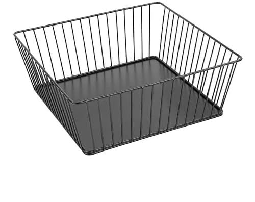 Olympia Wire Food Display Tray Square Black - 280x280x100mm | Elevates buffet presentations with a durable, easy-to-clean metal build suited for busy professional catering setups.