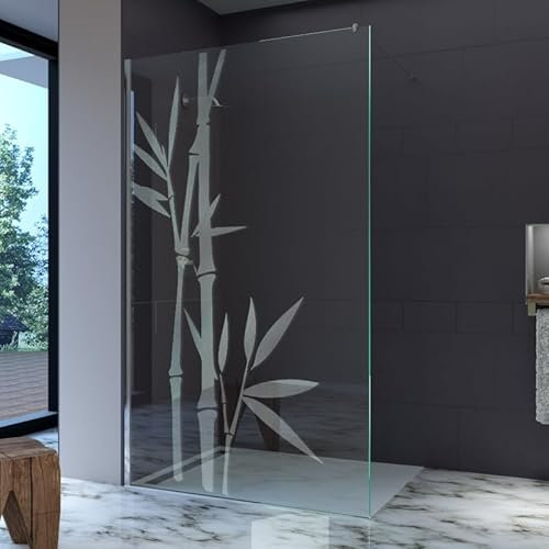Moderne Glasdusche Duschabtrennung Dusche aus Glas Duschwand Luxus. Komfort und modernes Design für Ihr Badezimmer (Design Dusche OKINAWA. 80x200cm)