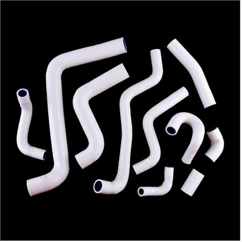 Tubo Entrada Aire Coche Para VW Para Golf Para Jetta MK3 1,9 Para TDI Para AFN 110PS 1996 1997 Kit Manguito Refrigeración Radiador Silicona Tubos Rendimiento Automático Manguera Admisión Aire(Blanco)
