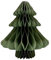 Knüllermarkt Papier Tannenbaum, Grün, ca. 15 cm, Weihnachtsdeko Papier, Baumschmuck faltbar, Papierschmuck Weihnachtsbaum