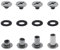 JXPXJMY 80 PCS Chicago Screw Set, Carbon Steel Binding Rivets for Books Leather Ledgers Travel Cases,Size M5*4/6/8/10 mm with Gasket (Shiny Black)