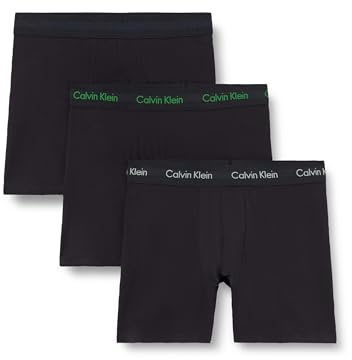 Calvin Klein Herren 3er Pack Boxershorts Briefs Boxer Brief Stretch, Mehrfarbig (Black Bodies W/Blue Shadow/Supreme), XL