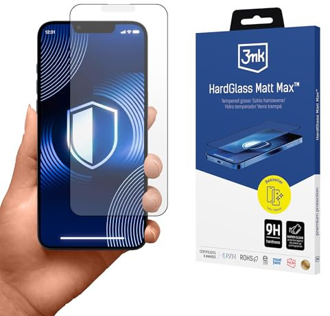 3mk HardGlass Matt Max Glass Screen Protector for iPhone 13/13 Pro/14