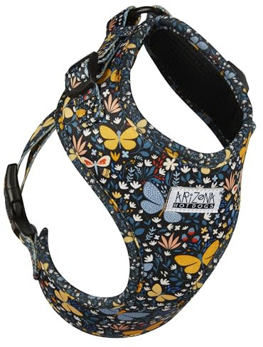Hundegeschirr Neopren | Arizona Hotdogs Softgeschirr Butterfly Schmetterlingsmuster | L