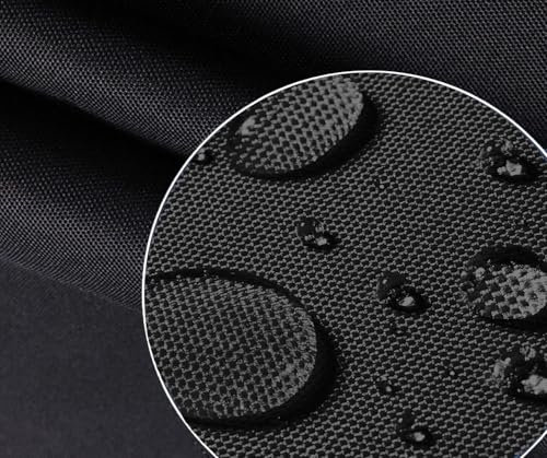 Strapazierfähiger, wasserdichter Stoff,600d Oxford Stoff wasserdicht - markisenstoff, abdeckplane wasserdicht, 100% PVC beschichtet, reißfest, uv-beständig (schwarz, 100cm*146cm)