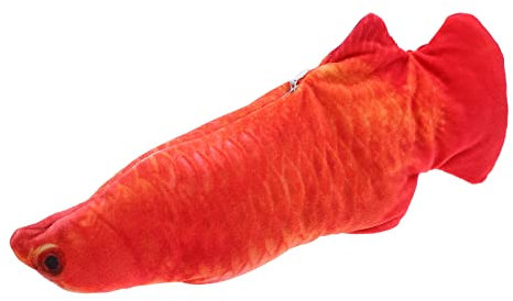 Toyvian 1 Stück Elektrischer Zappelfisch Katzenspielzeug Interaktives für Katzen Animierte Fischsimulation Fördert Sicheres und Unterhaltsames Unterhaltung für Haustiere
