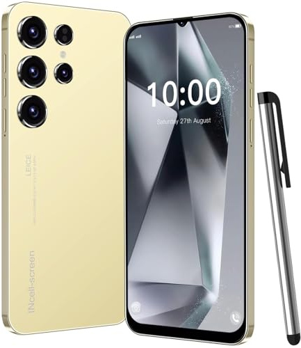 LilCost Smartphone 4G 6,3 pollici display HD, 3 GB di RAM + 32 GB ROM/fino a 256 GB, doppia fotocamera Dual SIM, sistema operativo Android 12.0, WiFi, Bluetooth, FM, telefono cellulare GPS (oro)