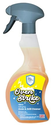 Blue Shield Hygiene Oven Strike Cleaner, 750ml – Ready to Use Gel Oven & Grill Degreaser – Clinging Formula for Burnt-on Grease, Carbon Residue & Catering Equipment – Professional Cleaning Power