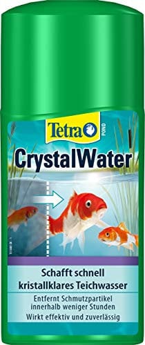 Tetra Pond CrystalWater - Wasserklärer gegen Trübungen für kristallklares Wasser im Gartenteich, 250 ml
