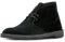 Clarks Uomo Bushacre 2 Camoscio Sabbia, Nero (Black Suede), 41,5 EU M