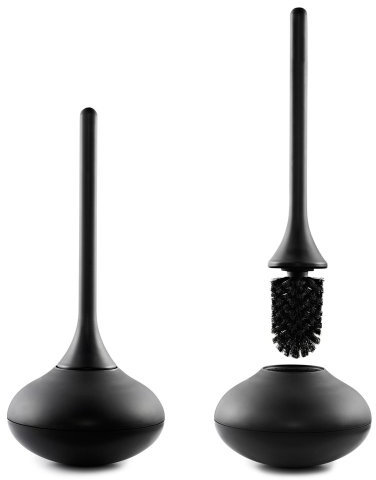 Normann Copenhagen 312000 WC Bürste Ballo schwarz, h: 50 x d: 22 x ø: 22 cm