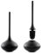 Normann Copenhagen 312000 WC Bürste Ballo schwarz, h: 50 x d: 22 x ø: 22 cm