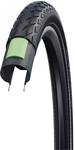 Schwalbe Fahrradreifen Marathon Green Guard 47-507 B/B+RT HS420 EC 67EPI Drahtreifen, Schwarz Reflex, 24 x 1.75