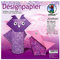 Ursus 22845199 - Designpapier Amethyst, 50 Blatt in 10 verschiedenen Motiven, ca. 20 x 20 cm, 100 g/qm, beidseitig bedruckt, ideal zum Falten von kreativen Origami Tieren