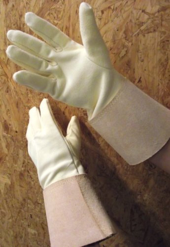 Förster-Fellnest Echt Leder Spezial Schweißerhandschuhe aus bestem Sämischleder - Made in Germany TIG WIG MIG MAG