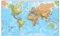 Riesige Weltkarte, aktualisiert 2025, Mega-Karte der Welt, 201 cm (B) x 116,5 cm (H), vollständige Laminierung. Maps International