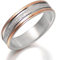 Gemini - Ehering Bräutigam oder Braut Rotgold Verlobungsring Breite 6mm - Titan, 71,5