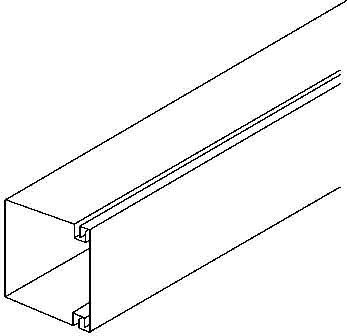 Kleinhuis HKL1515.3 Leitungsführungskanal 15x15x2000 mm, PVC, reinweiß