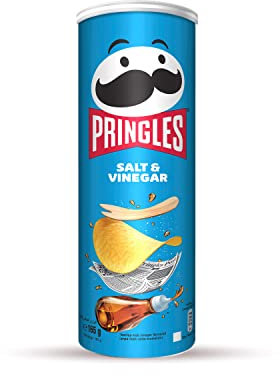 1 x TUBO PATATINE PRINGLES AL GUSTO SALT & VINEGAR 165 GR SALE E ACETO PATATINE