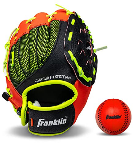 Franklin Sports neo-Grip Teeball Handschuhe, rot, 23 cm