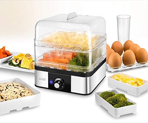 Unold 38650 Vaporiera, Acciaio Inox/Nero