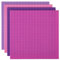 Strictly Briks 4 Pack Baseplates 10x10 in, Stackable Building Plates with 32 x 32 Studs, Mats, Bases, Boards, Sheets 100% Compatible with All Major Brands, Girl Colors