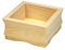 MÉGACRÉA Cache Pot en Bois carré 17 x 9 x 17 cm