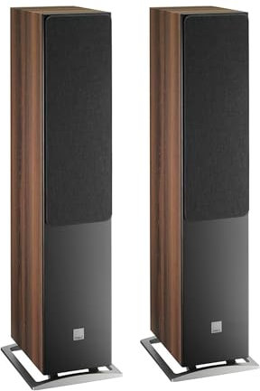 DALI Oberon 7 Standlautsprecher Paar - Hochwertige HiFi-Akustik mit beeindruckenden Tiefen, klaren Höhen und dynamischer Klangvielfalt, perfekt für ein audiophiles Erlebnis in großen Wohnräumen