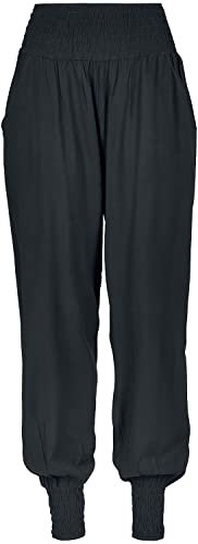 Urban Classics Ladies Sarong Mujer Pantalones de Tela Negro L 100% Viscosa Harén