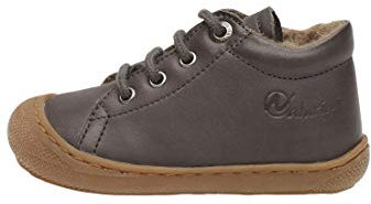 Naturino Chaussures Premiers Pas en Cuir doublés en Laine, Anthracite 17