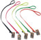 BioThane® Leine genäht, 1m/19mm, mit Handschlaufe, Neonorange