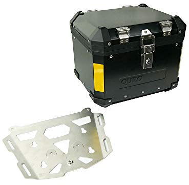 motorsportgoetz Topcase 33Liter + Adapterplatte + Schloss kompatibel mit/geeignet für F800/700/650 GS Twin