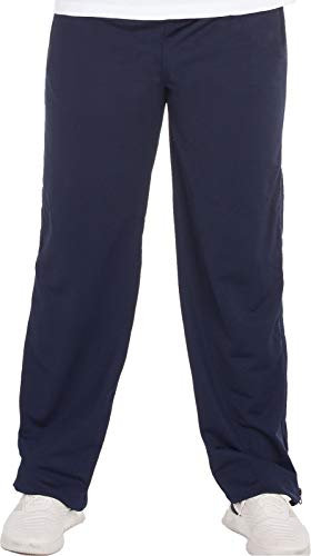 Henry Terre Trainingshose Jogginghose Herren Reha Sweat Hose Reißverschluss Unisex S-3XL, Farbe:Navy, Größe:3XL