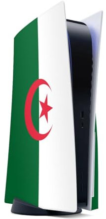DeinDesign Autocollant Compatible avec Sony Playstation 5 Disc Edition Sticker Film Autocollant Drapeau Algérie Drapeaux