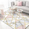 SRTJURFG Designer Moderner Teppich Wohnzimmer Teppich Goldene Linien des rosa weißen Marmors rutschfest Waschbar Einfach zu Säubern 200×300CM (6ft6 x9ft10)