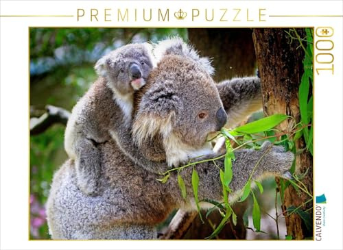 CALVENDO Puzzle Koalabär mit Baby | 1000 Teile Lege-Größe 64 x 48 cm Foto-Puzzle für glückliche Stunden