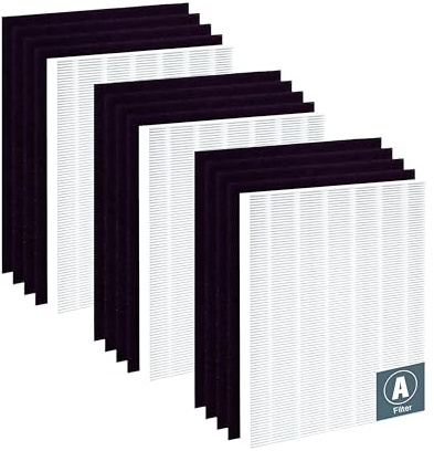 Nispira 5500 C535 115115 Filter Replacement For Winix Air Purifier True HEPA Carbon 6300, P300, 5300, 5300-2, 6300-2, AM90, C909, 9800 Electrolux Fellowes EL490A EL491A AP-300PH EL017 9370101, 3 Sets
