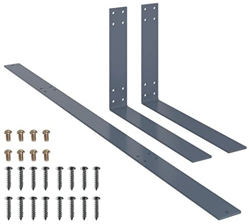 vidaXL Rückenlehne für Palettensofa Palettenkissen Palettenpolster Lehne Lehnenhalter Palettenmöbel Rückenlehnenhalter Hellgrau 110cm Eisen