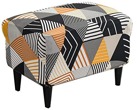 CHNSHOME Housses de Pouf Extensible Rectangulaire Housse de Repose-Pieds Housse de Pouf Rectangulaire Housse de Rangement Pliante Housse de Repose-Pieds
