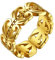 Bestyle Keltischer Knoten Triquetra Ring Mädchenring Einfach Ringe Schmuck aus Edelstahl für Frauen Damen Herren Jungen zum Geburtstag Valentinstag Weihnachten Gold 54